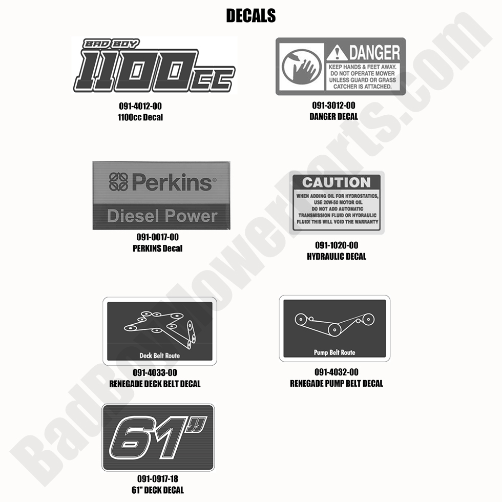 2020 Renegade - Diesel - Decals - 2